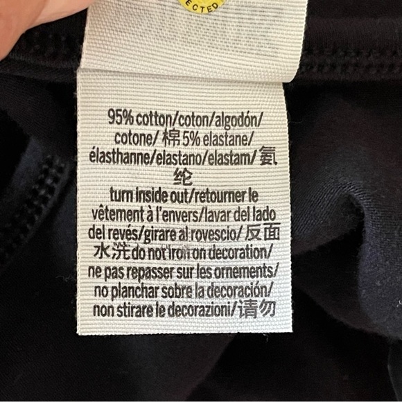 𝅺Pink Victoria’s Secret Black Cotton Bodysuit Women’s Size M - Picture 10 of 10